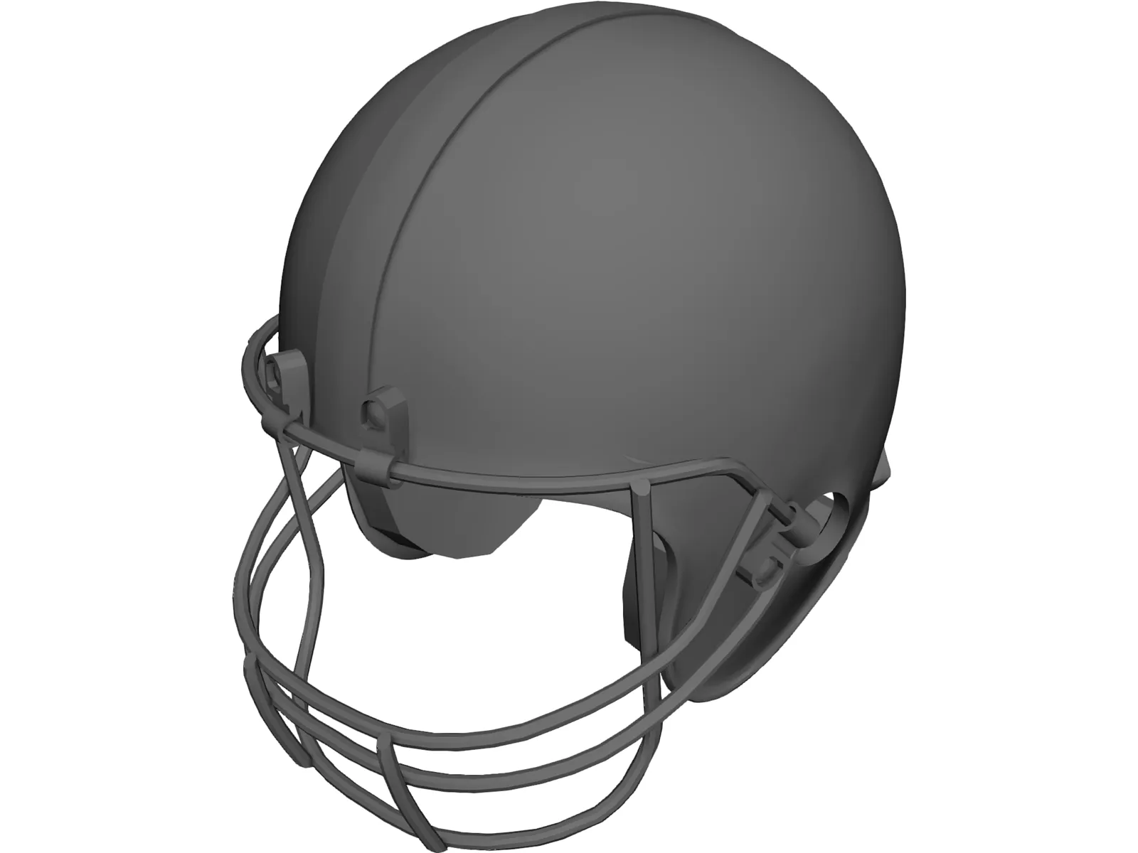 Football Helmet 3D Model main preview