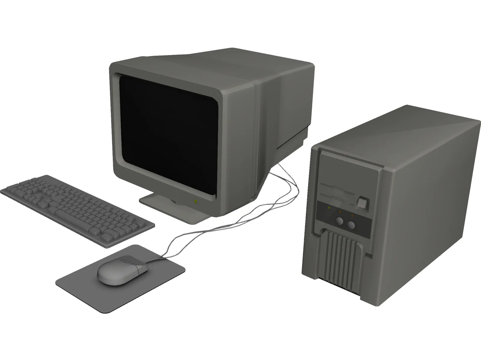 Computer 3D Model main preview
