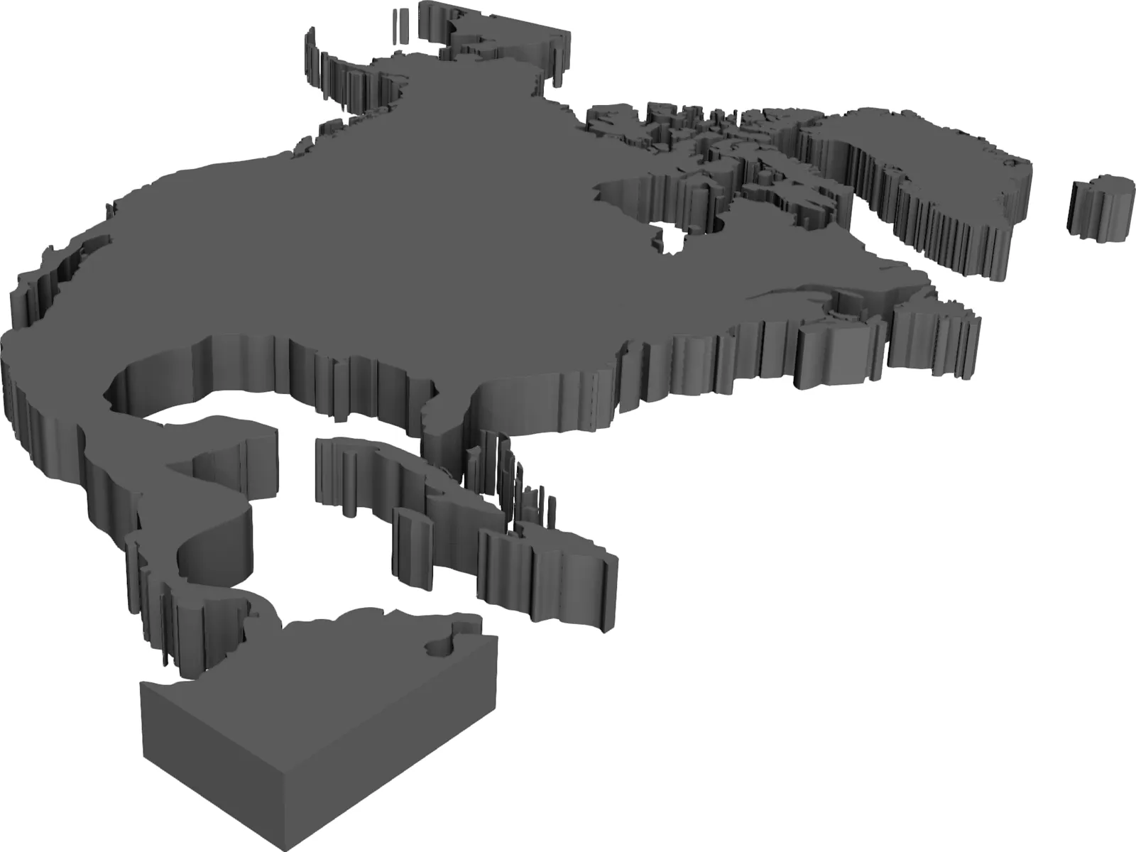 North America 3D Model main preview