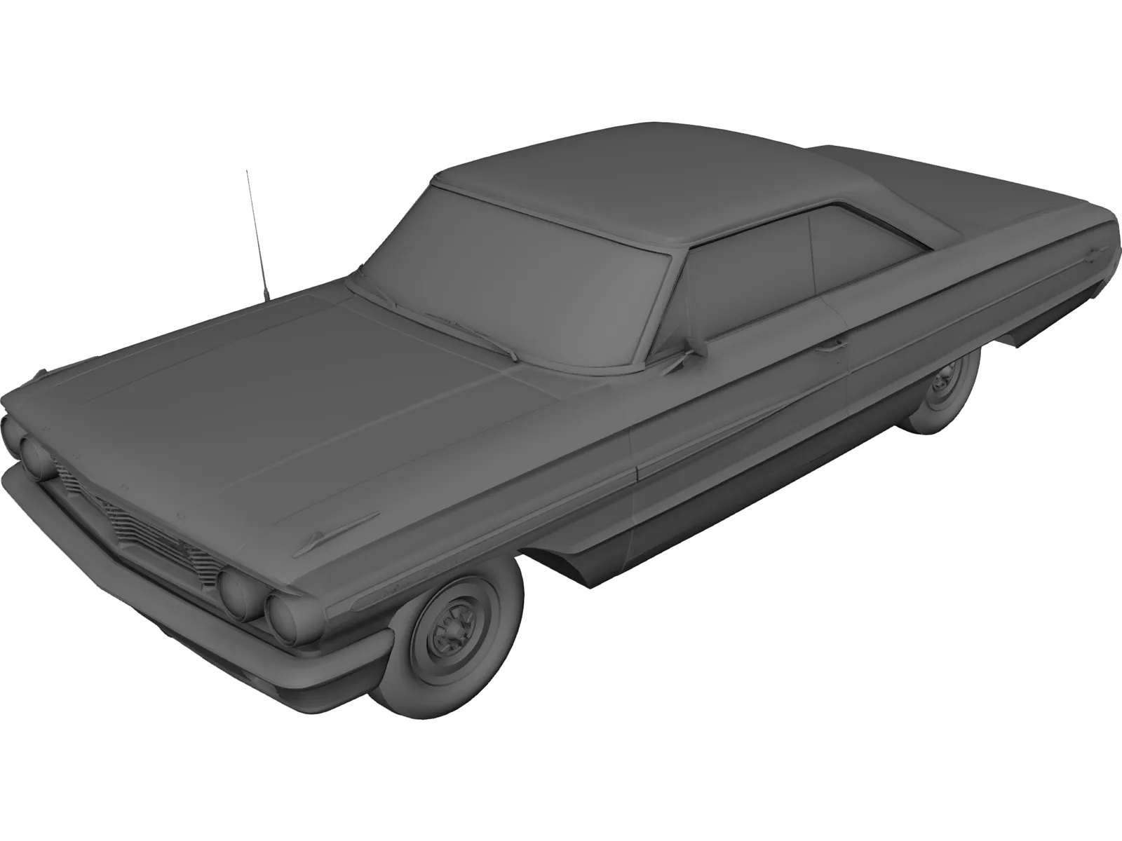 Ford Galaxy (1966) 3D Model main preview