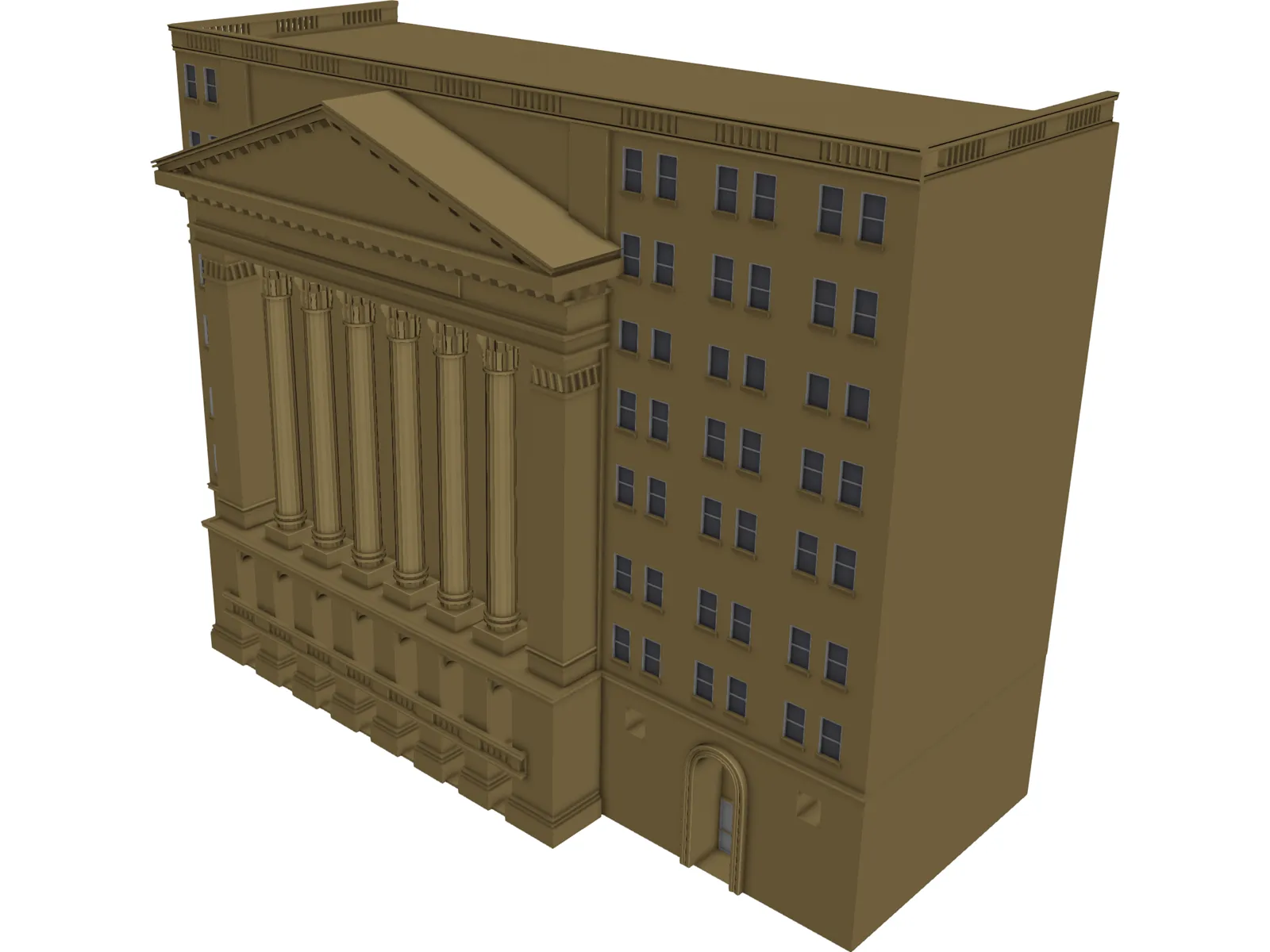 New York Stock Exchange 3D Model main preview