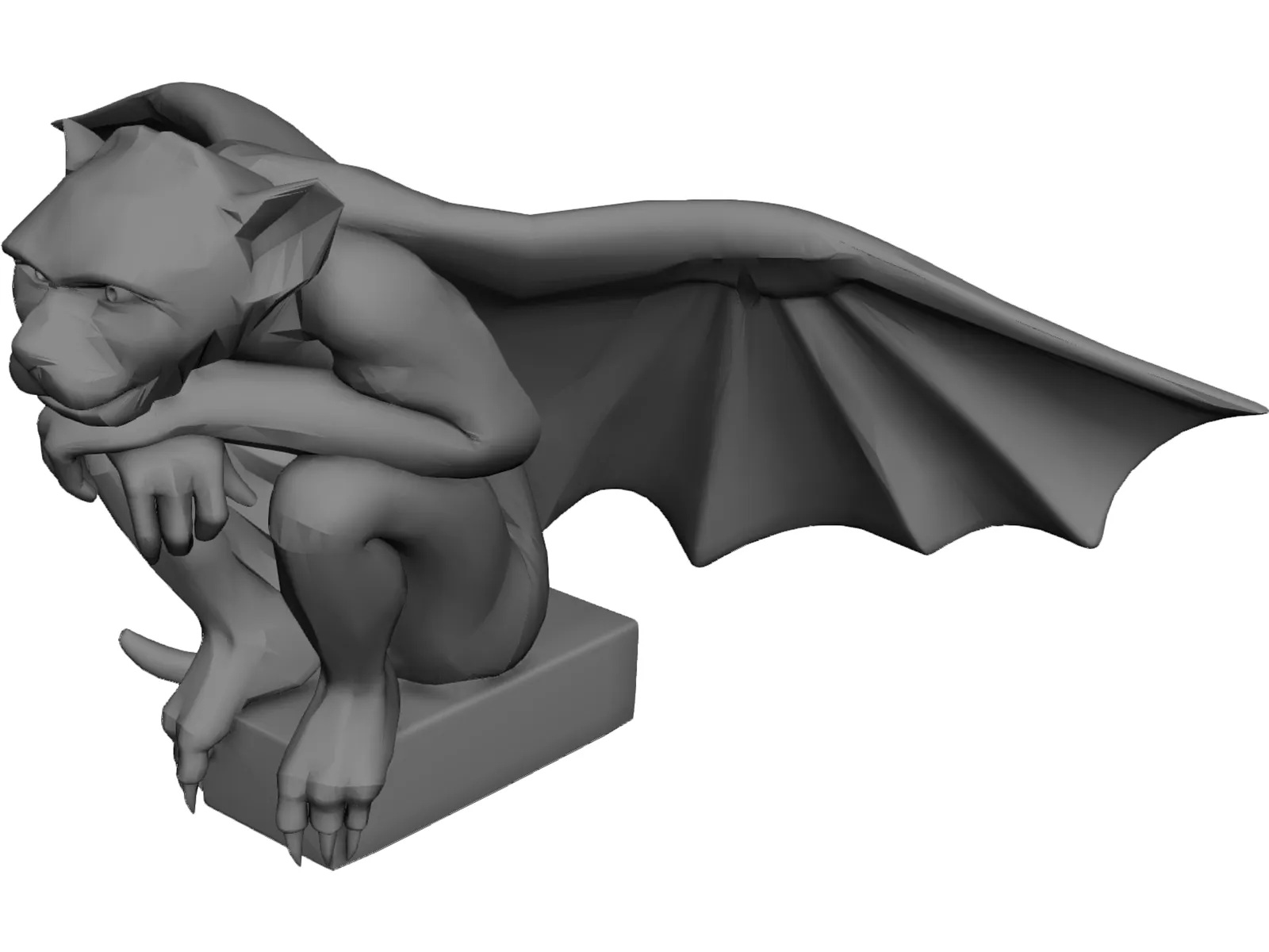 Gargoyle 3D Model main preview