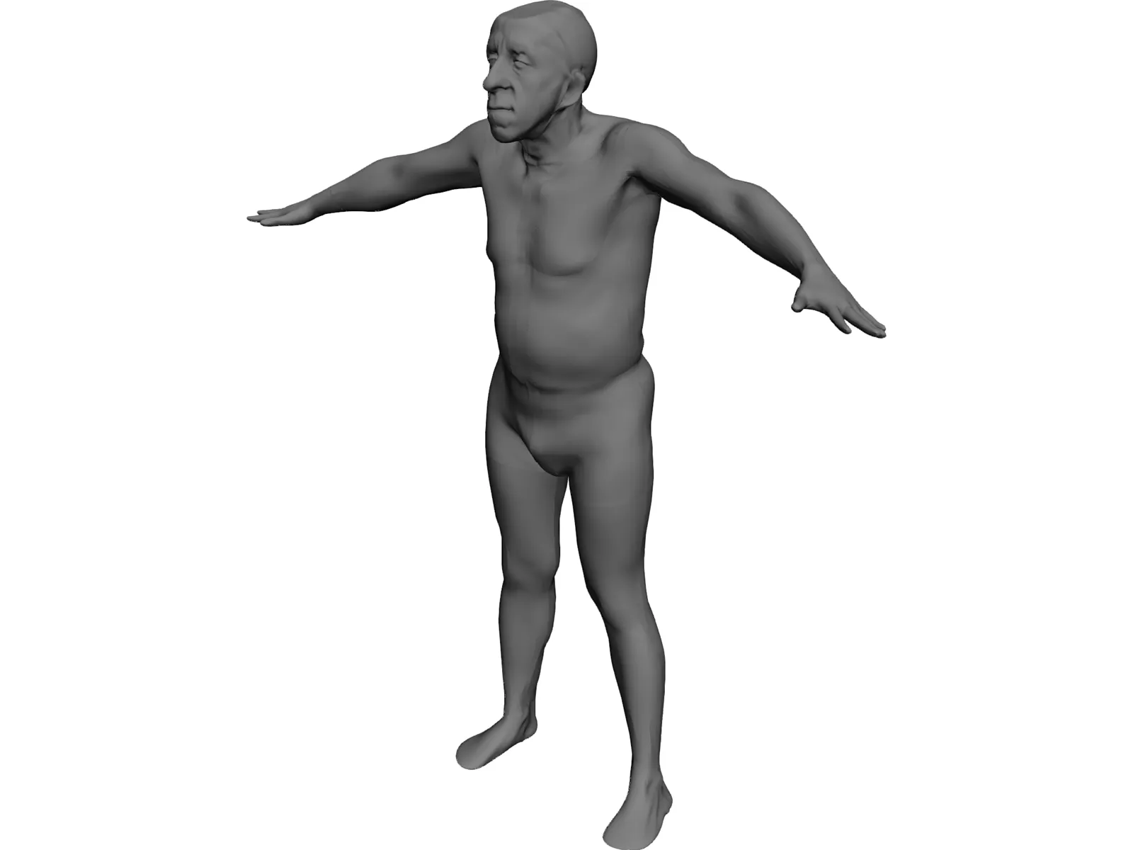 Man Old 3D Model main preview