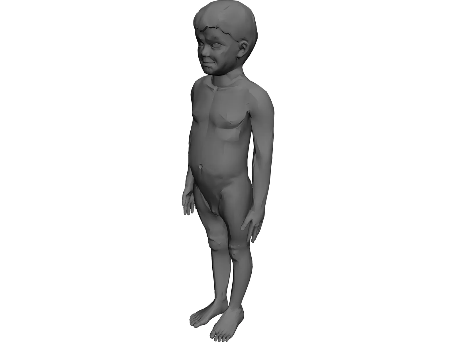 Boy 3D Model main preview