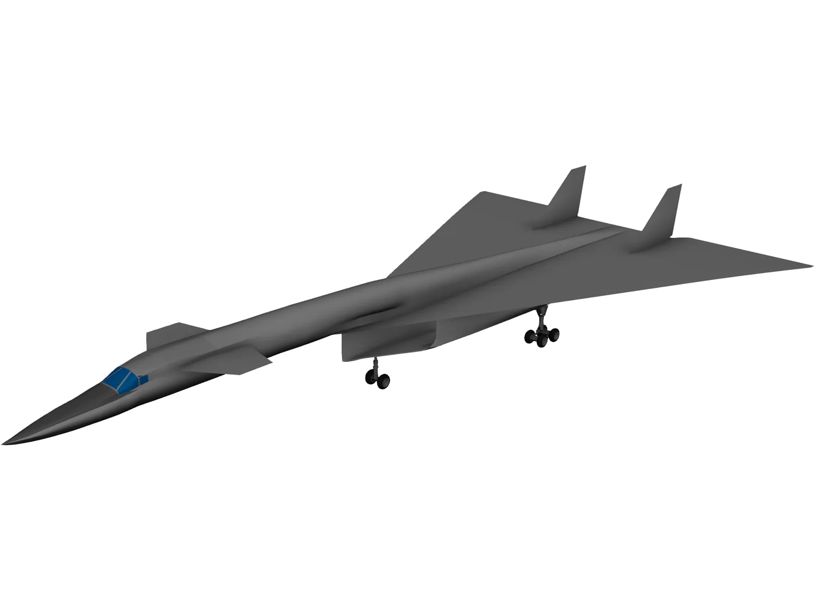 North American XB-70 Valkyrie 3D Model main preview
