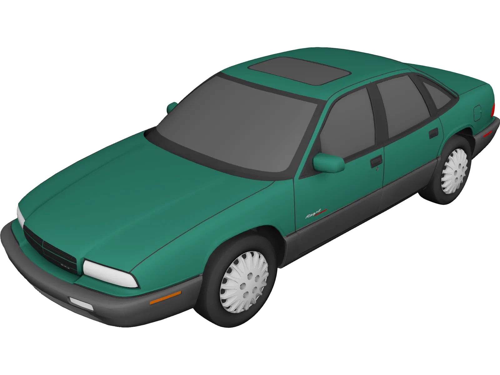 Buick Regal (1997) 3D Model main preview