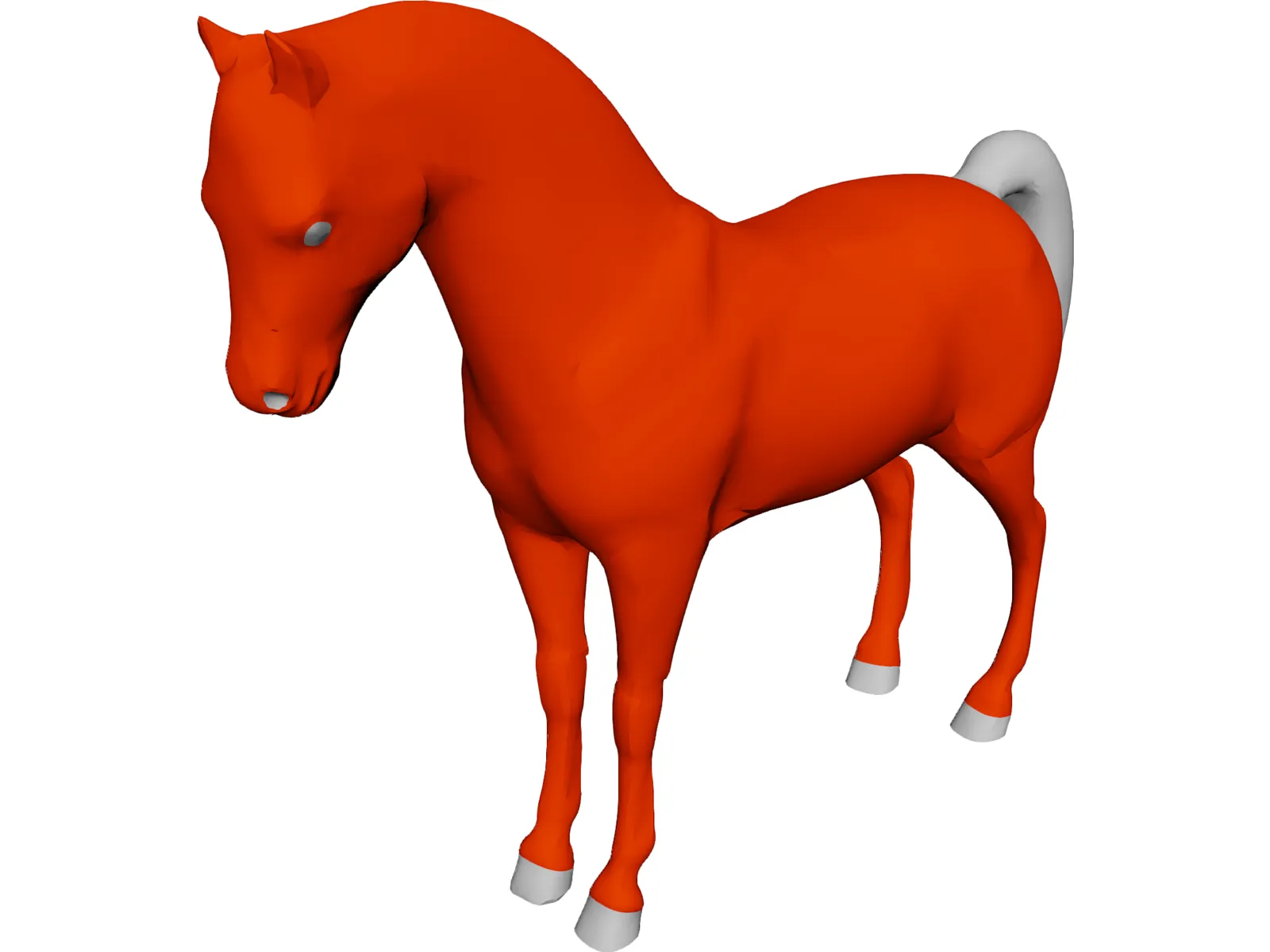 Horse 3D Model main preview