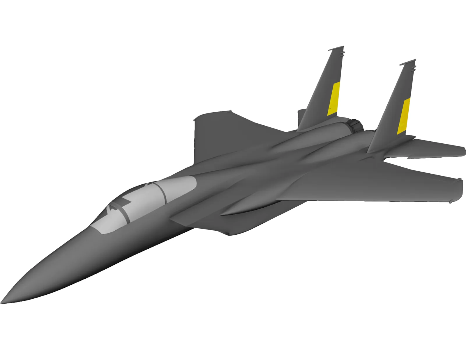 F-15C 3D Model main preview