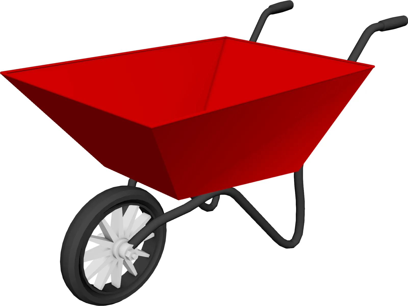 Wheelbarrow 3D Model main preview