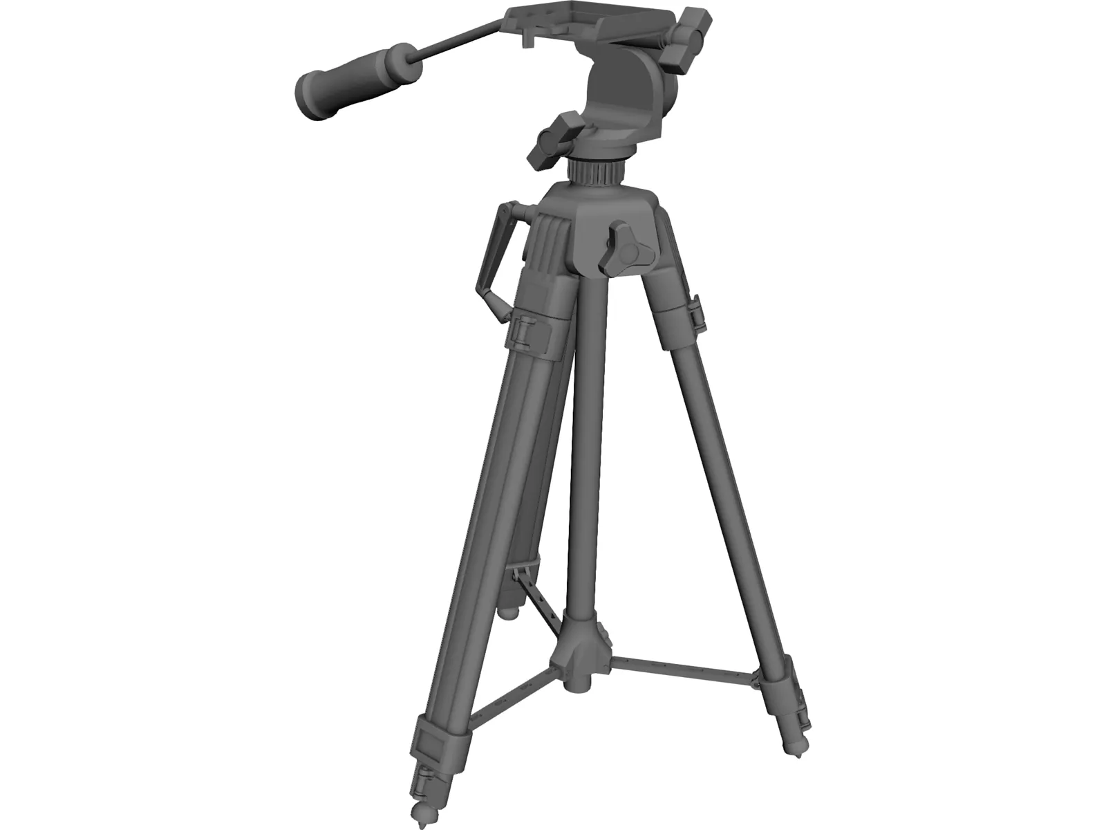 Camera Tripod 3D Model main preview