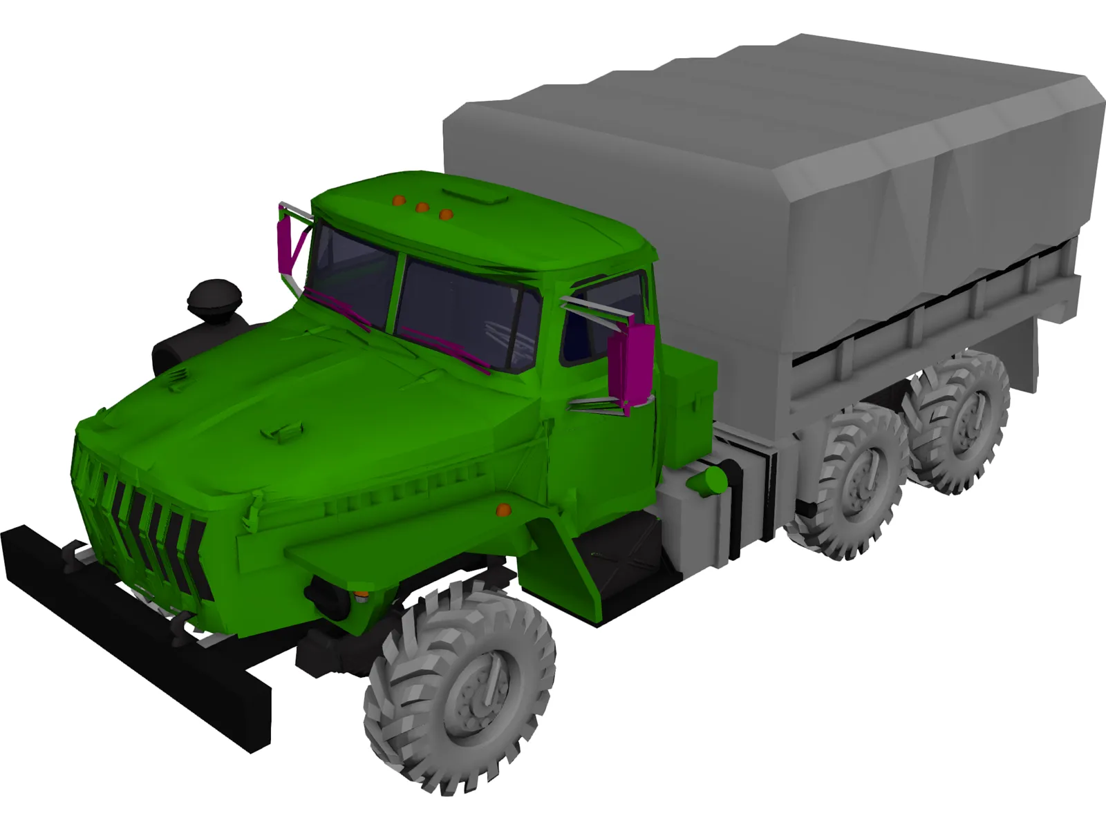 Ural 4320 3D Model main preview