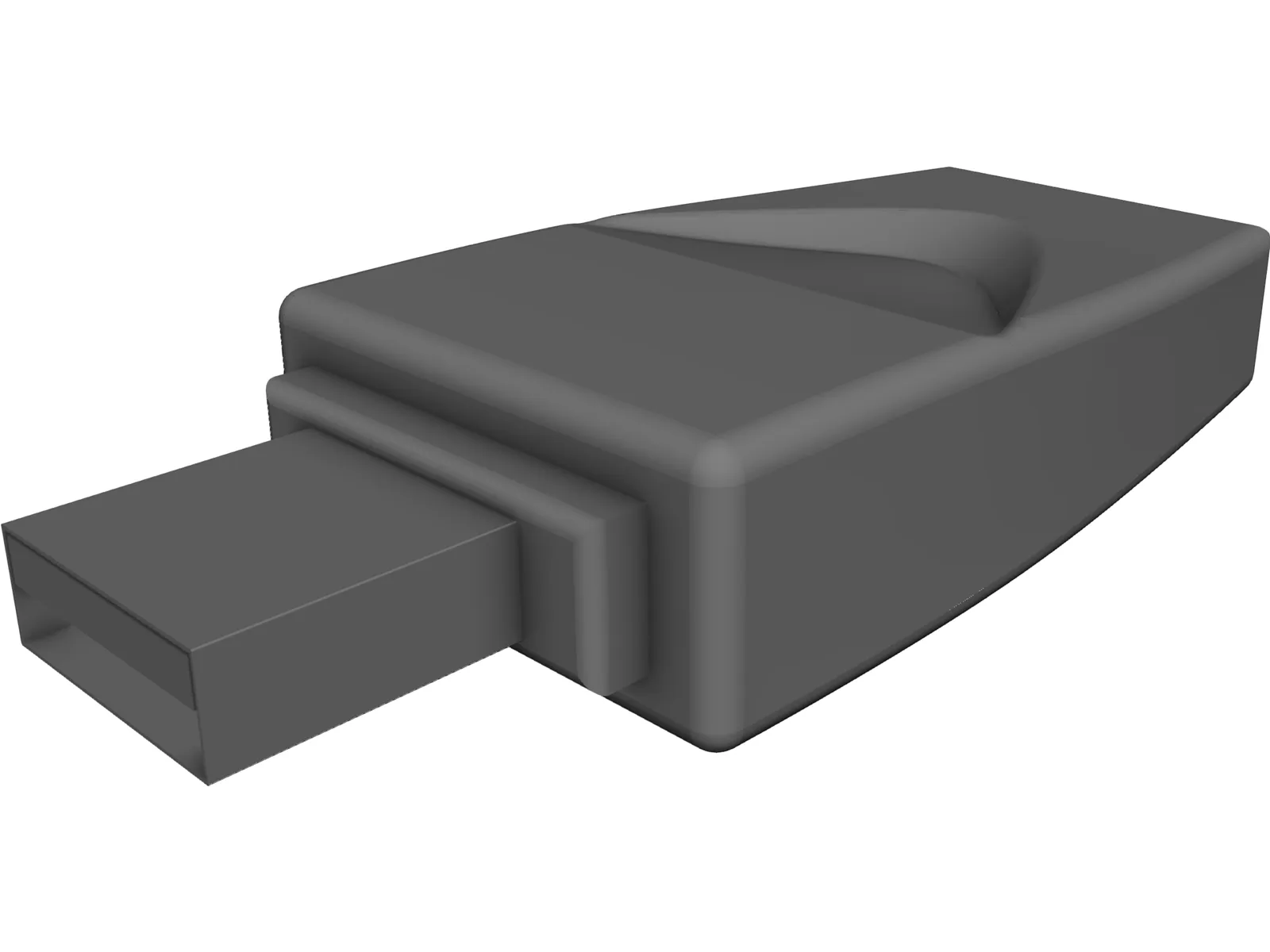 USB Thumbdrive 3D Model main preview