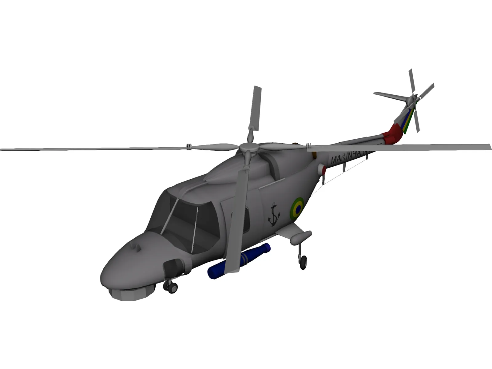 Westland Lynx 3D Model main preview