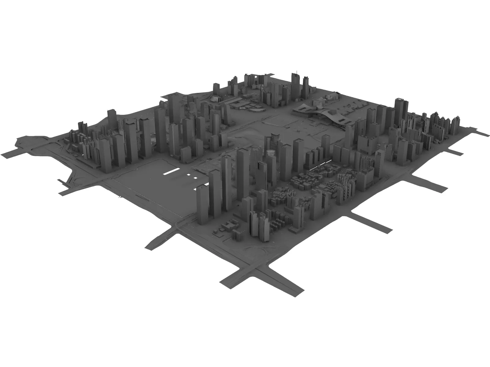 Shenzhen (China) 3D Model main preview
