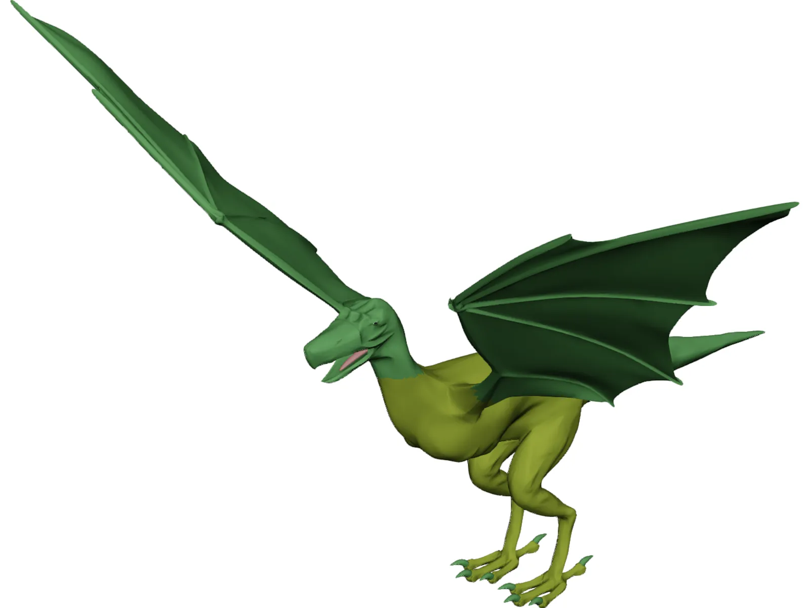 Griffin-Dragon Cross Creature 3D Model main preview