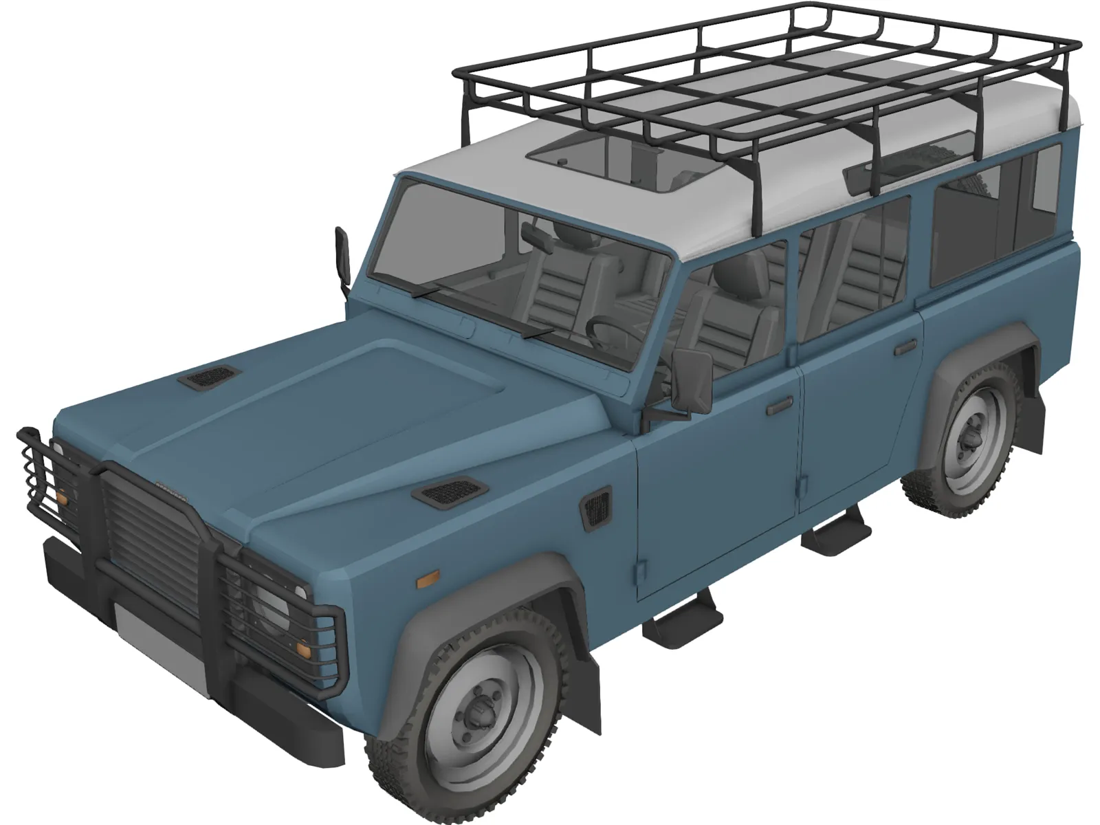 Land Rover Defender 110 3D Model main preview
