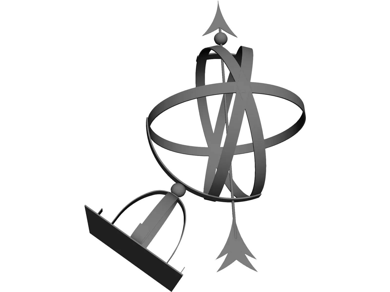 Sundial 3D Model main preview