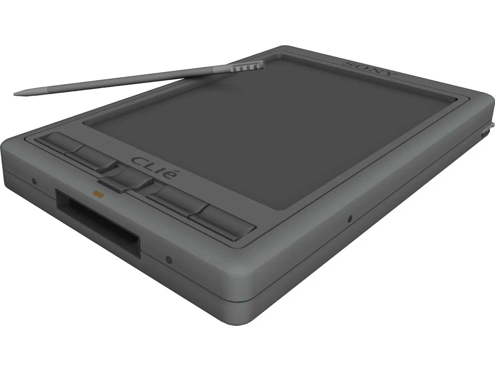 Sony Clie PDA 3D Model main preview