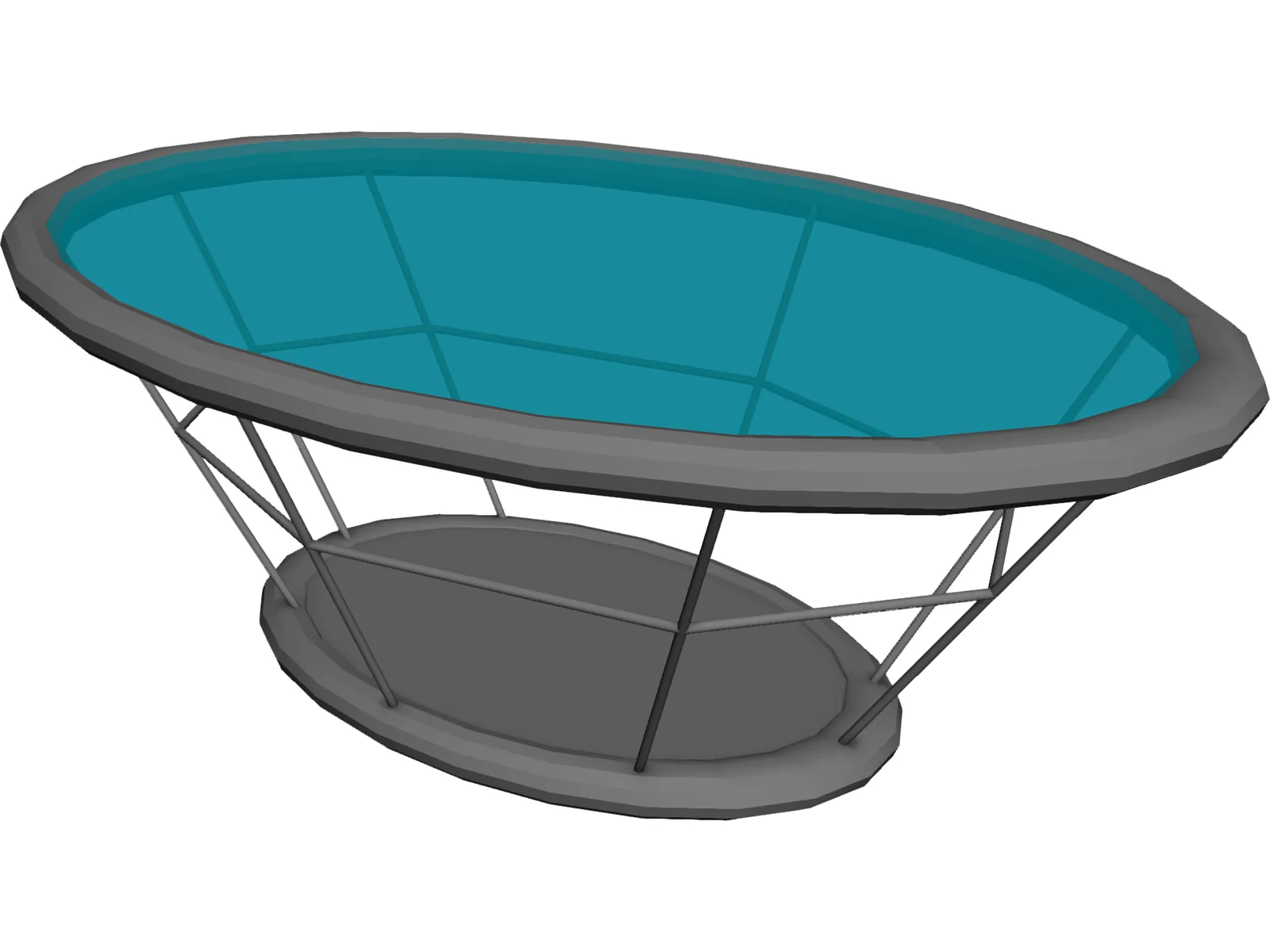 Salon Sehpa 3D Model main preview