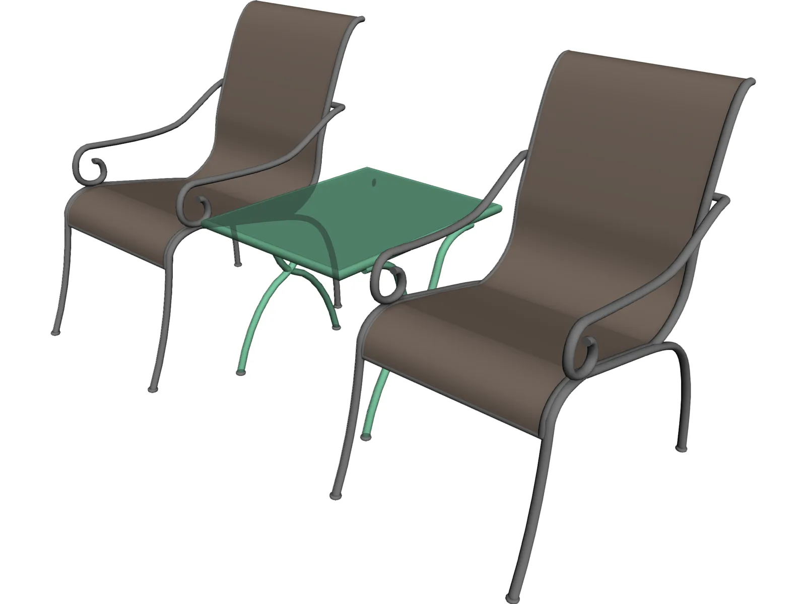 Chairs 3D Model main preview