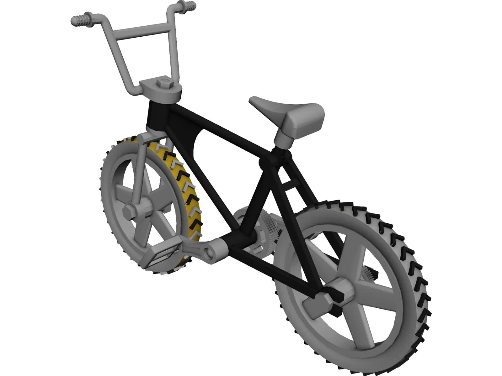 Kids Bike 3D Model main preview