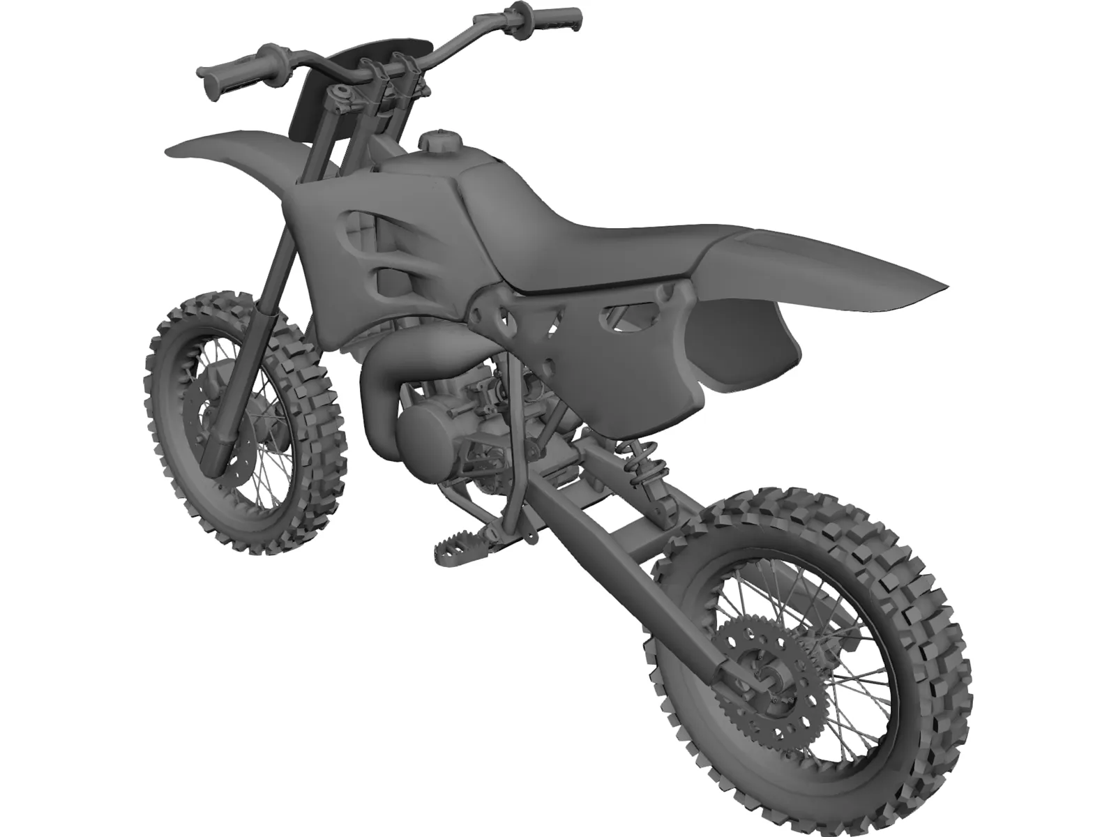 KTM Mini Bike 3D Model main preview