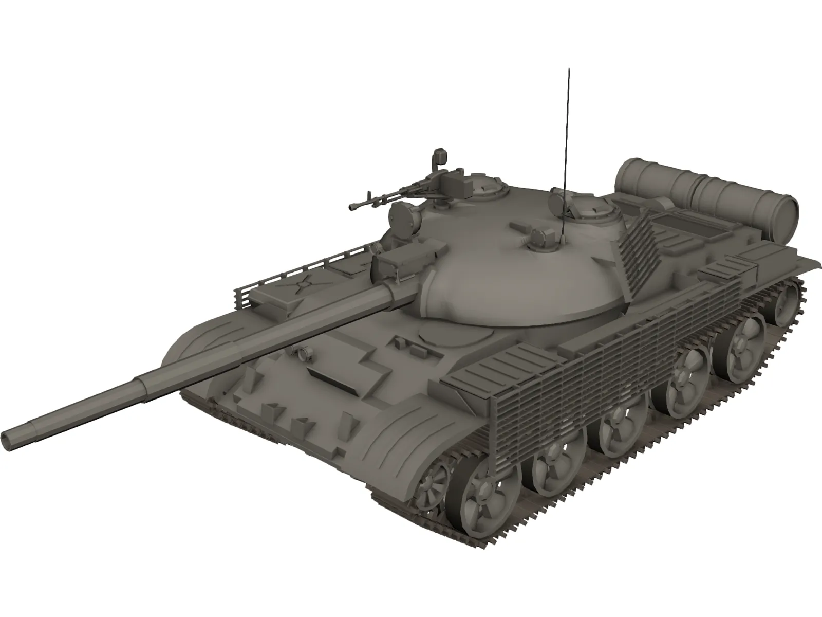 T-62 3D Model main preview