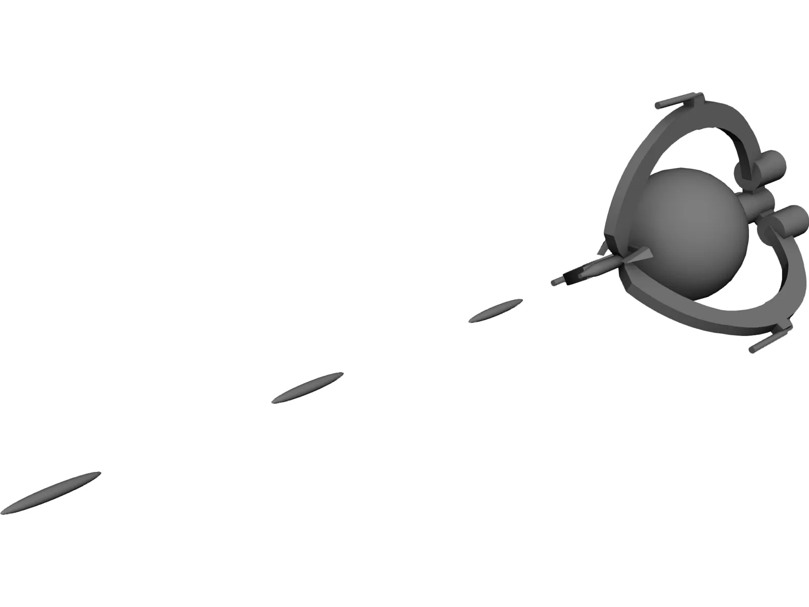 Tri-Fighter 3D Model main preview