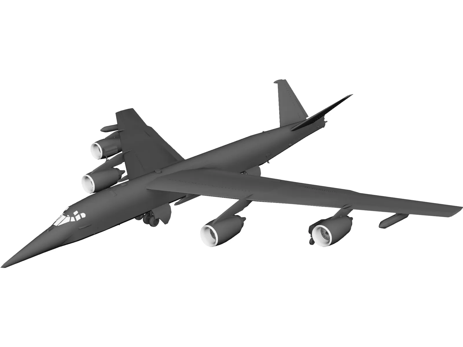 EB-52 Old Dog 3D Model main preview