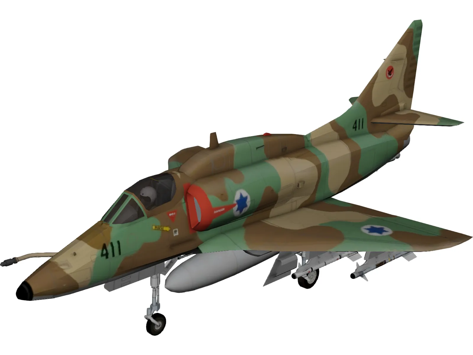 McDonnell Douglas A-4 Skyhawk (Ayit) 3D Model main preview