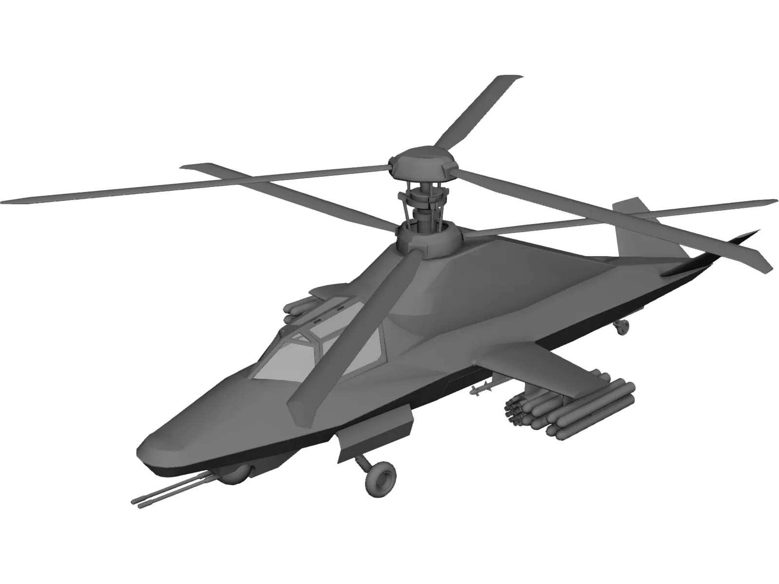 Kamov Ka-58 3D Model main preview