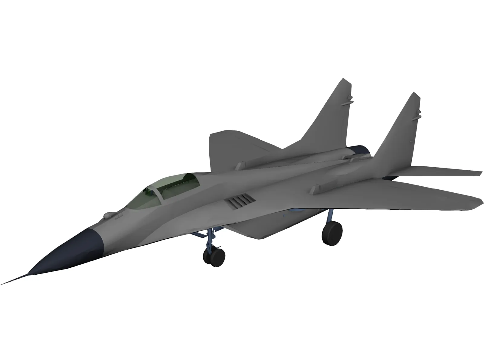MiG-29A 3D Model main preview