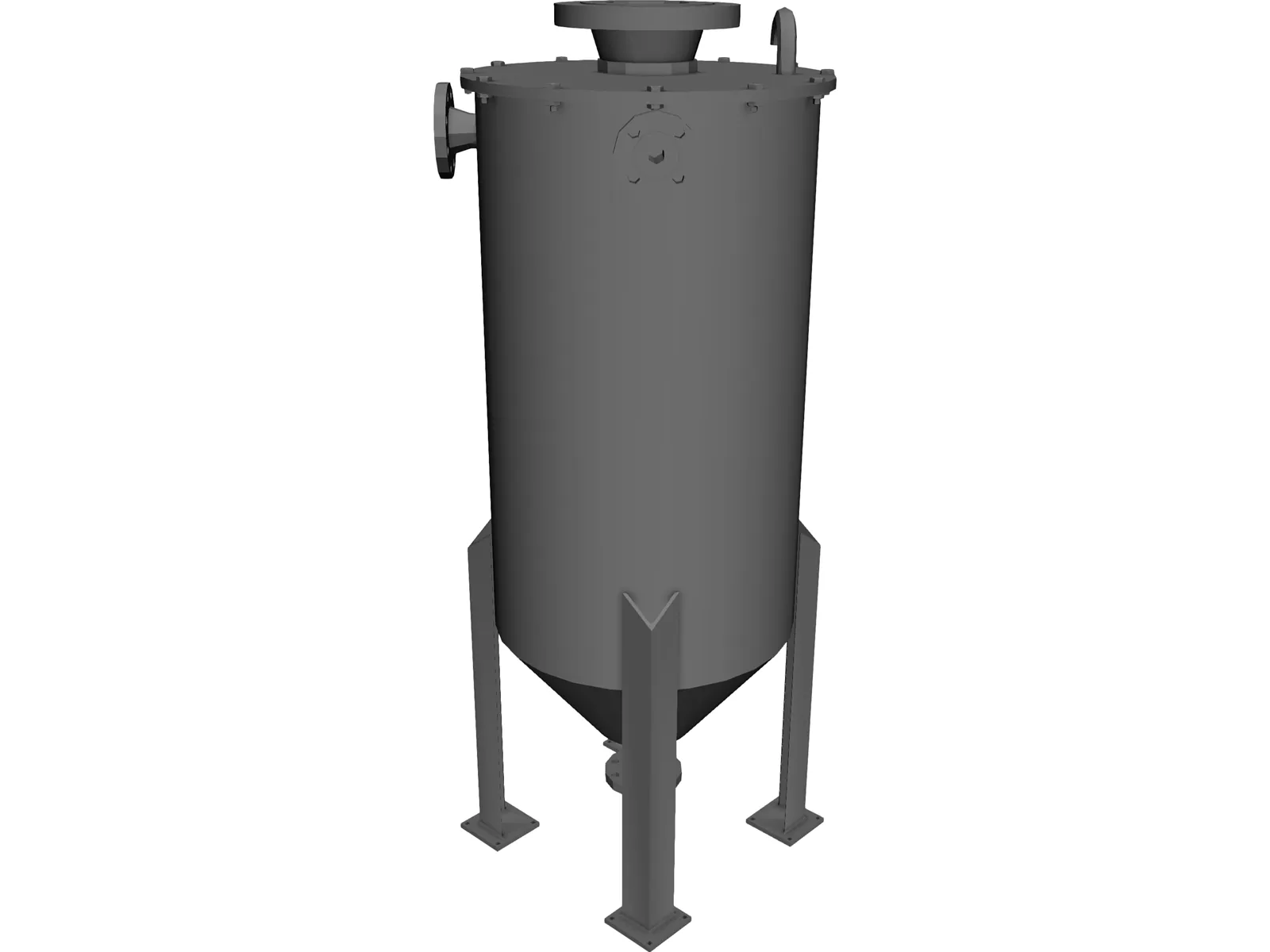 Fluid Tank 3D Model main preview