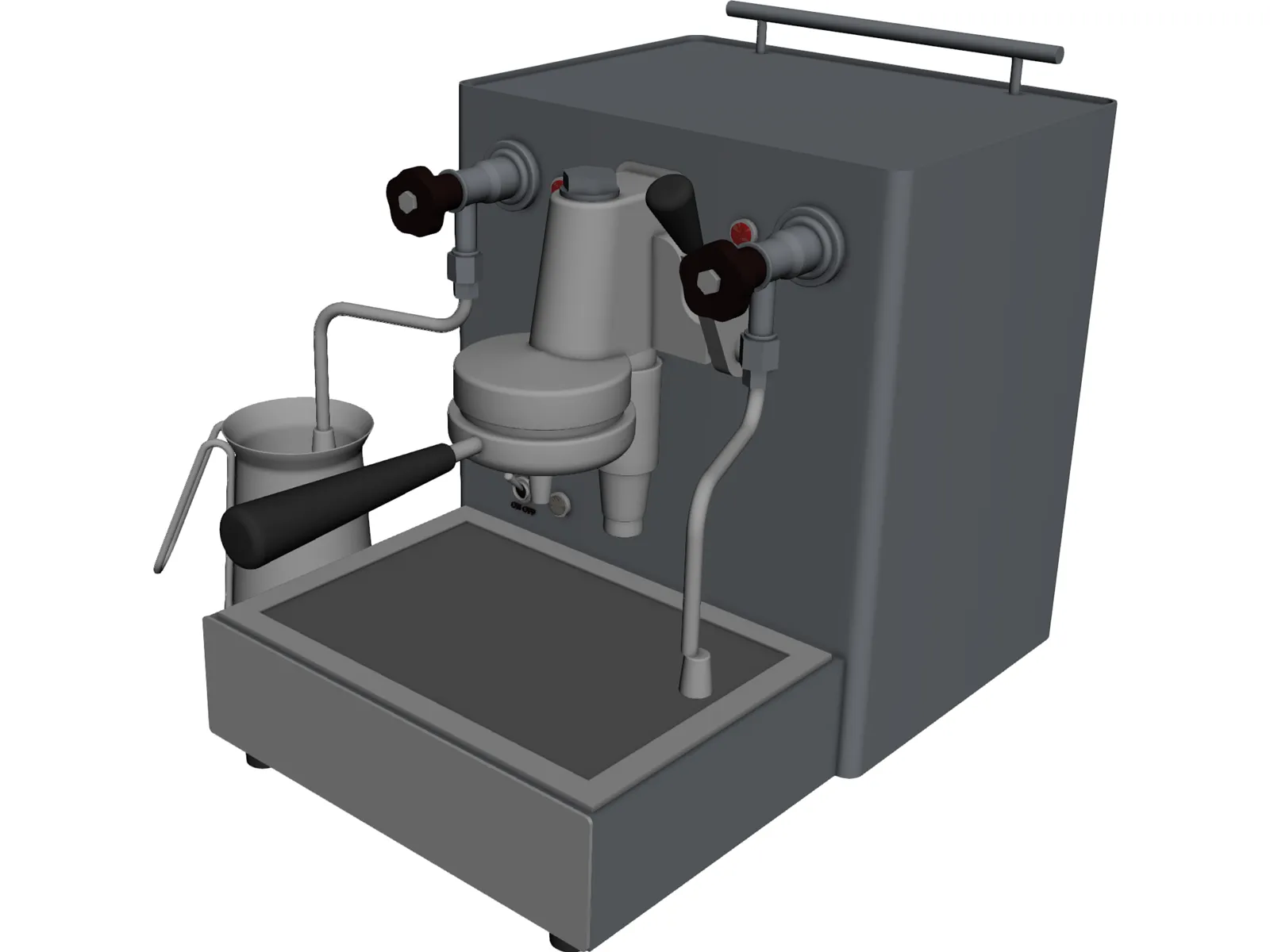 ECM Espresso Machine 3D Model main preview