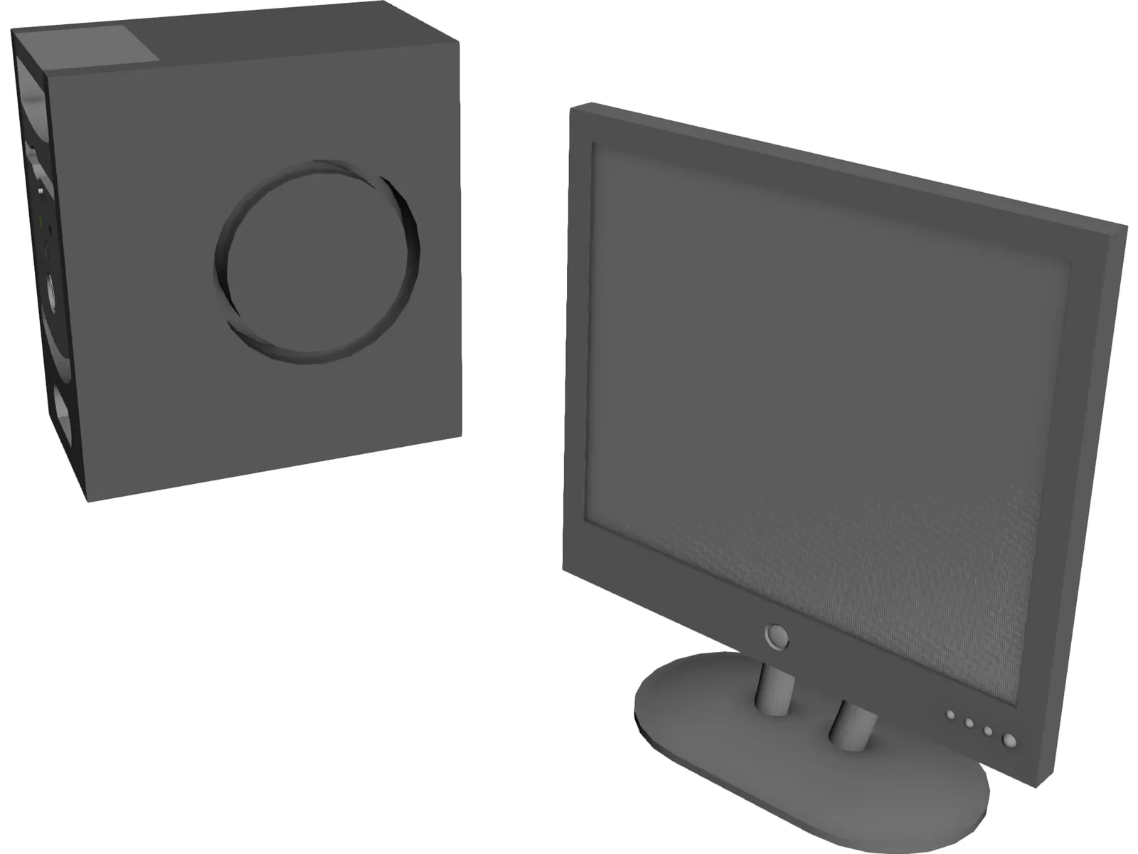Dell Computer 3D Model main preview