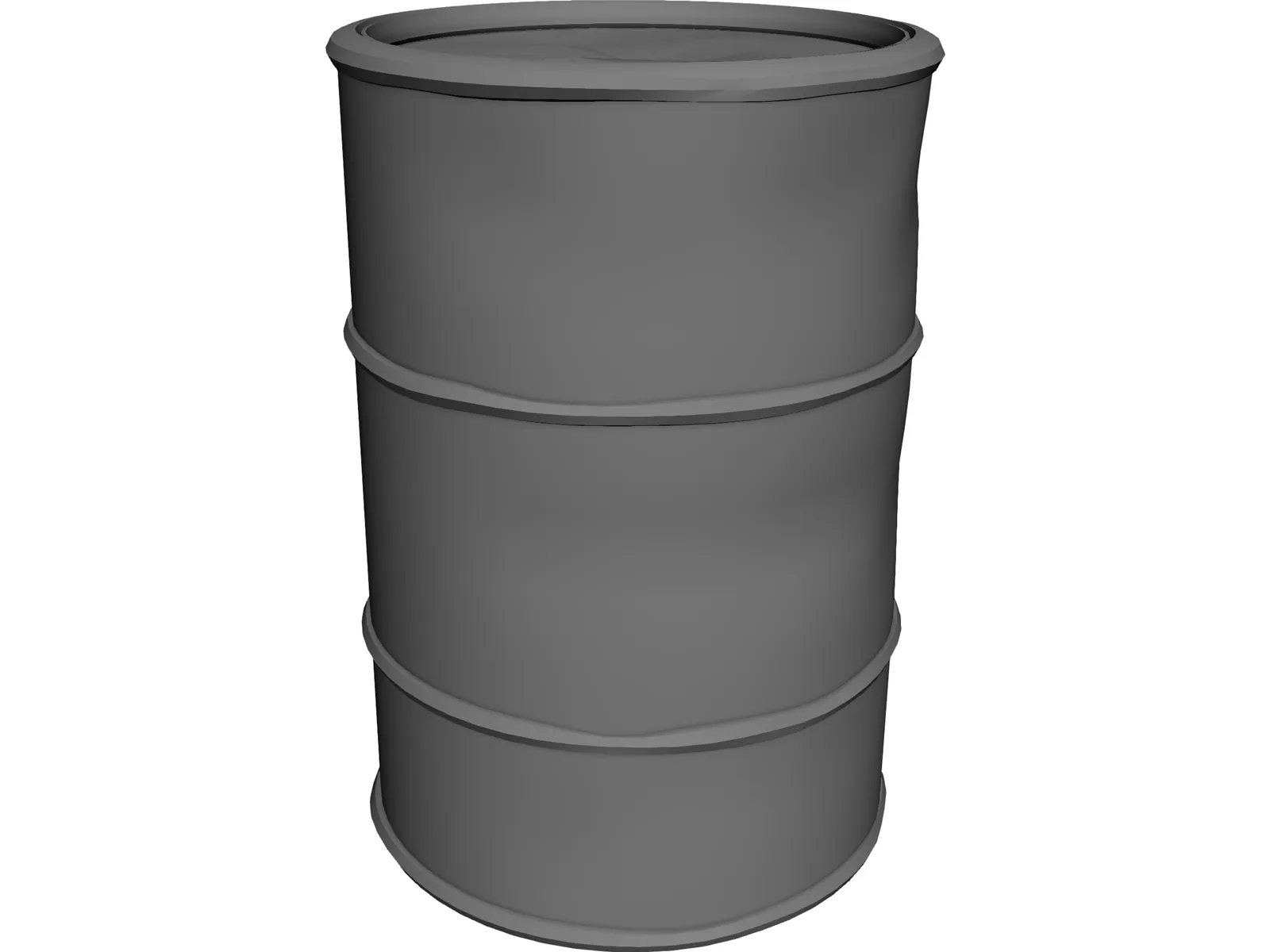 Rusty Old Barrel 3D Model main preview