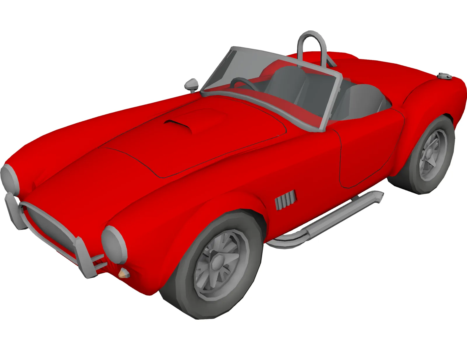 Ford Shelby Cobra 3D Model main preview