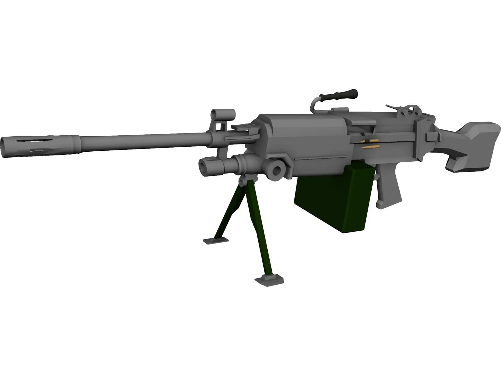 Squad Automatic Weapon 3D Model main preview