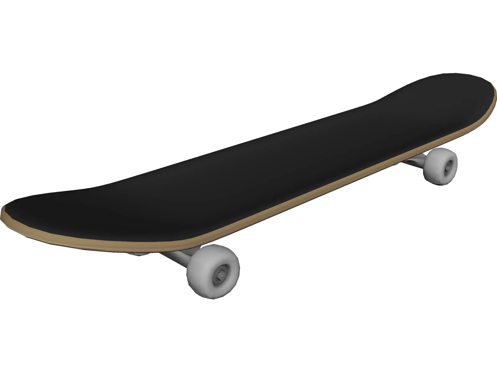 Skateboard 3D Model main preview