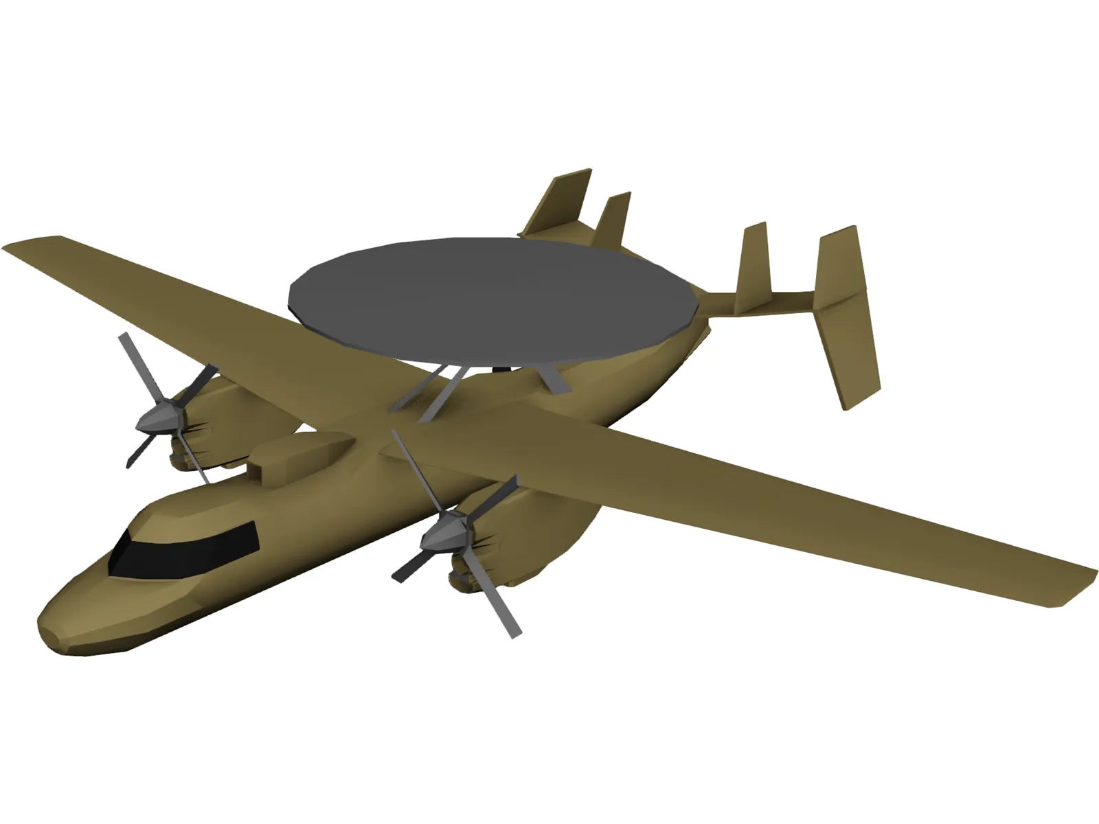 AWACS 3D Model main preview