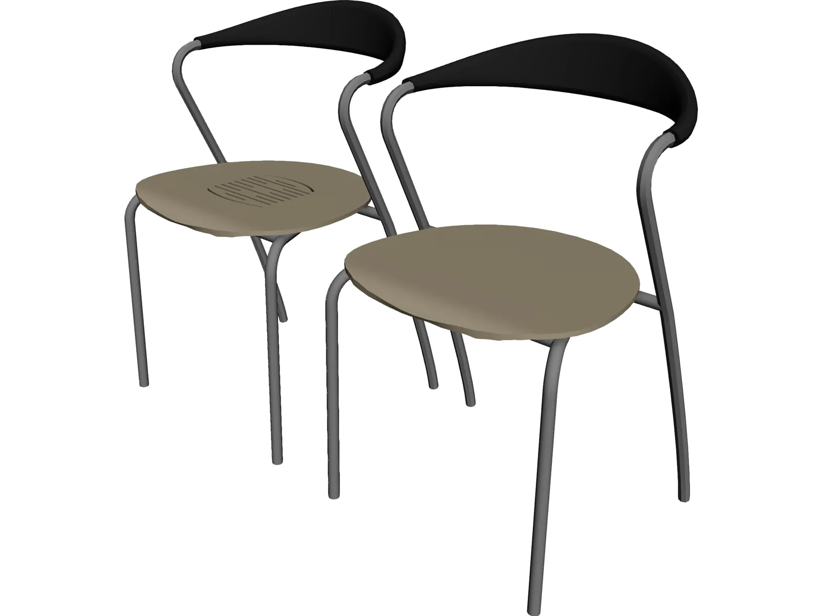 Chair Cube 3D Model main preview