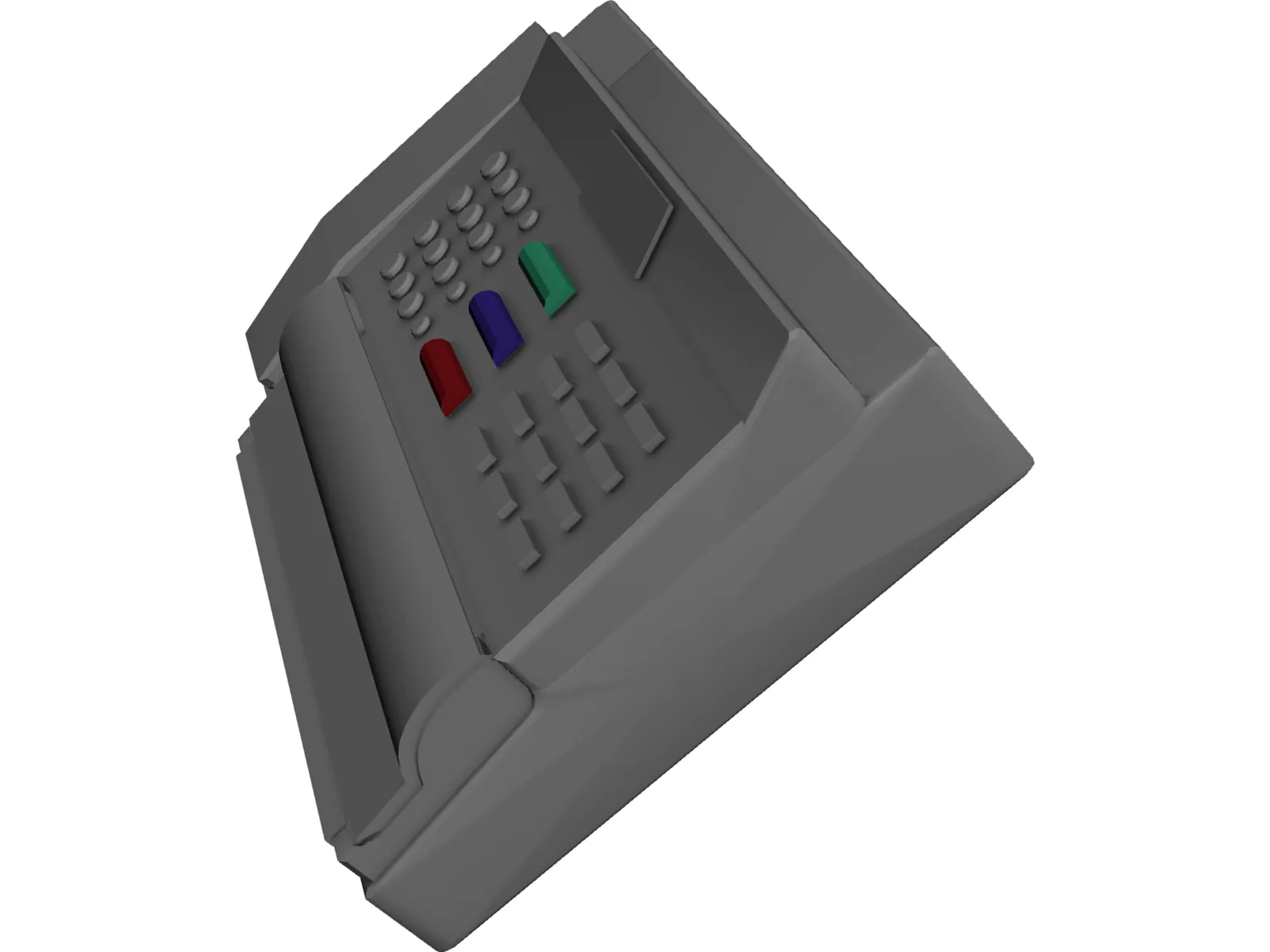 Fax Machine 3D Model main preview