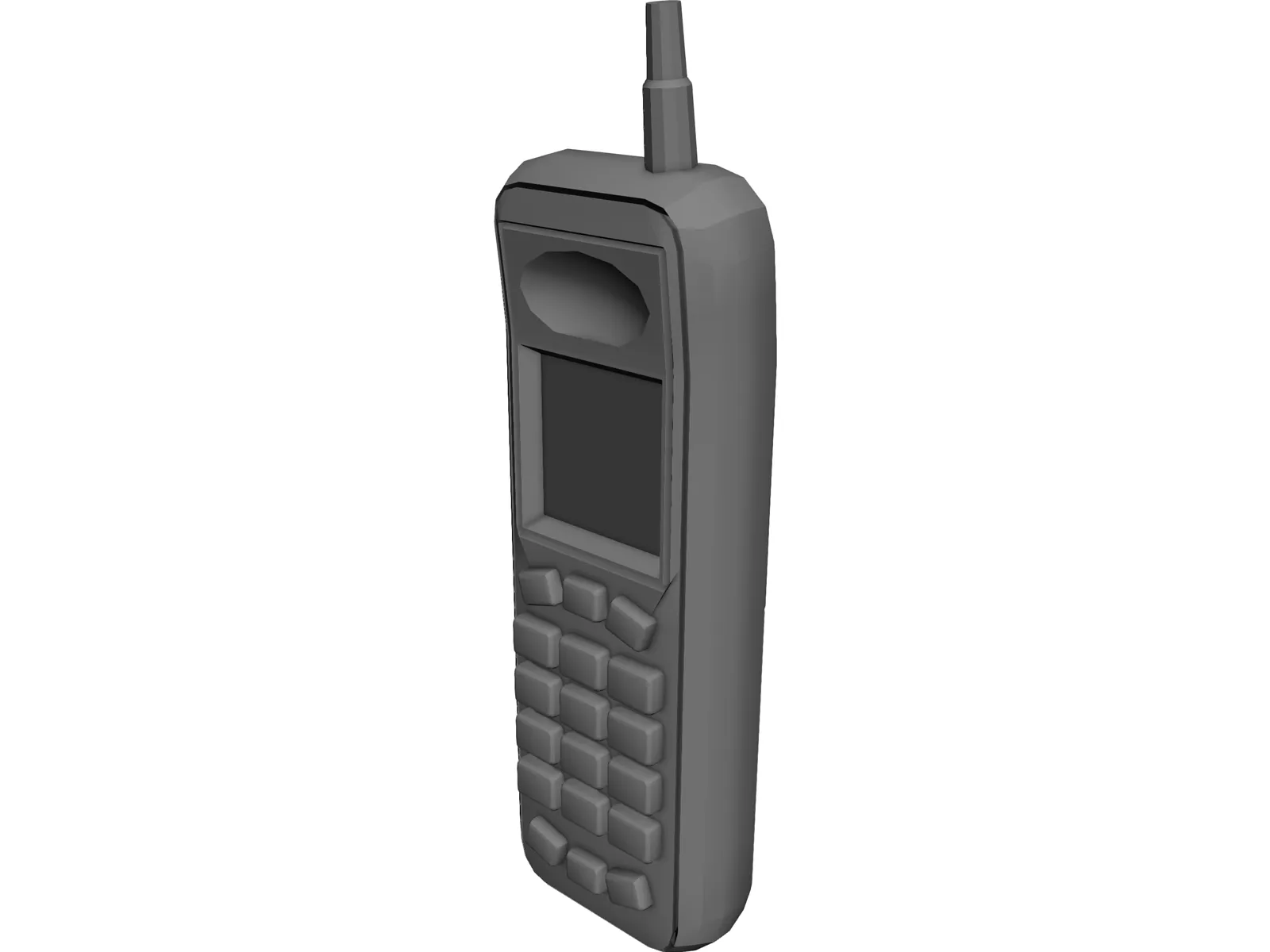 Cordless Phone 3D Model main preview