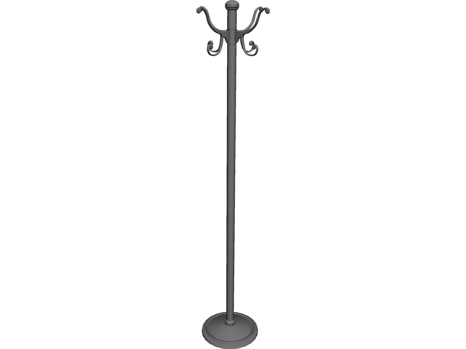 Hat Rack 3D Model main preview