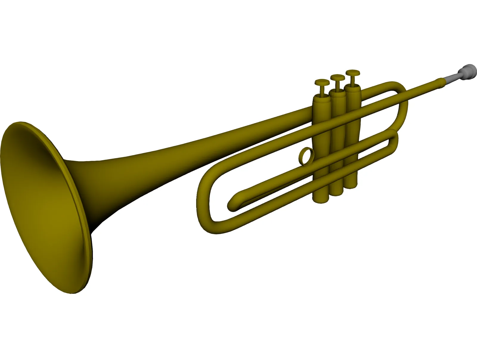 Trumpet 3D Model main preview