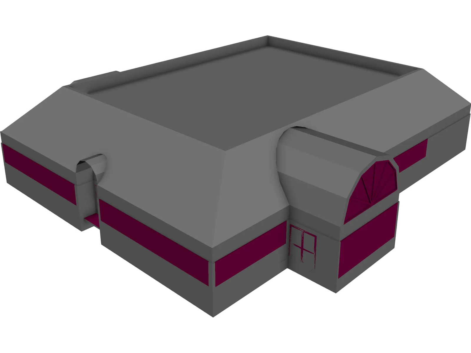 Retail Building 3D Model main preview
