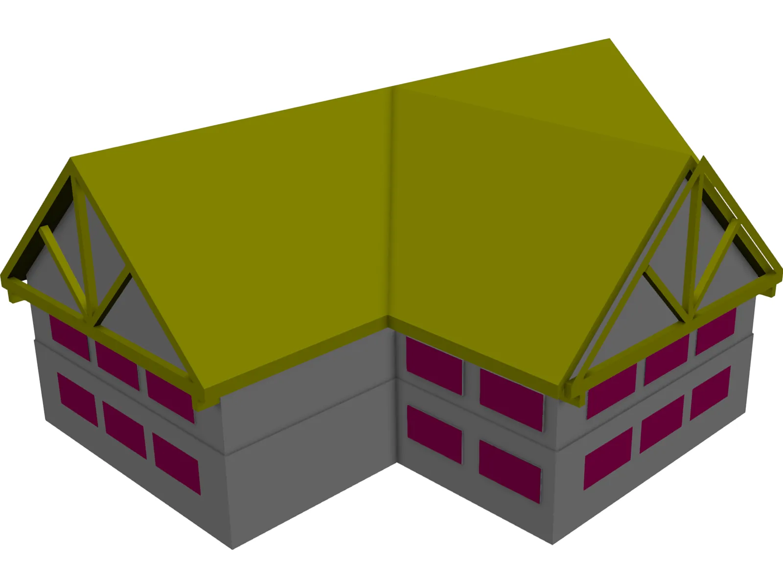 Retail Building 3D Model main preview