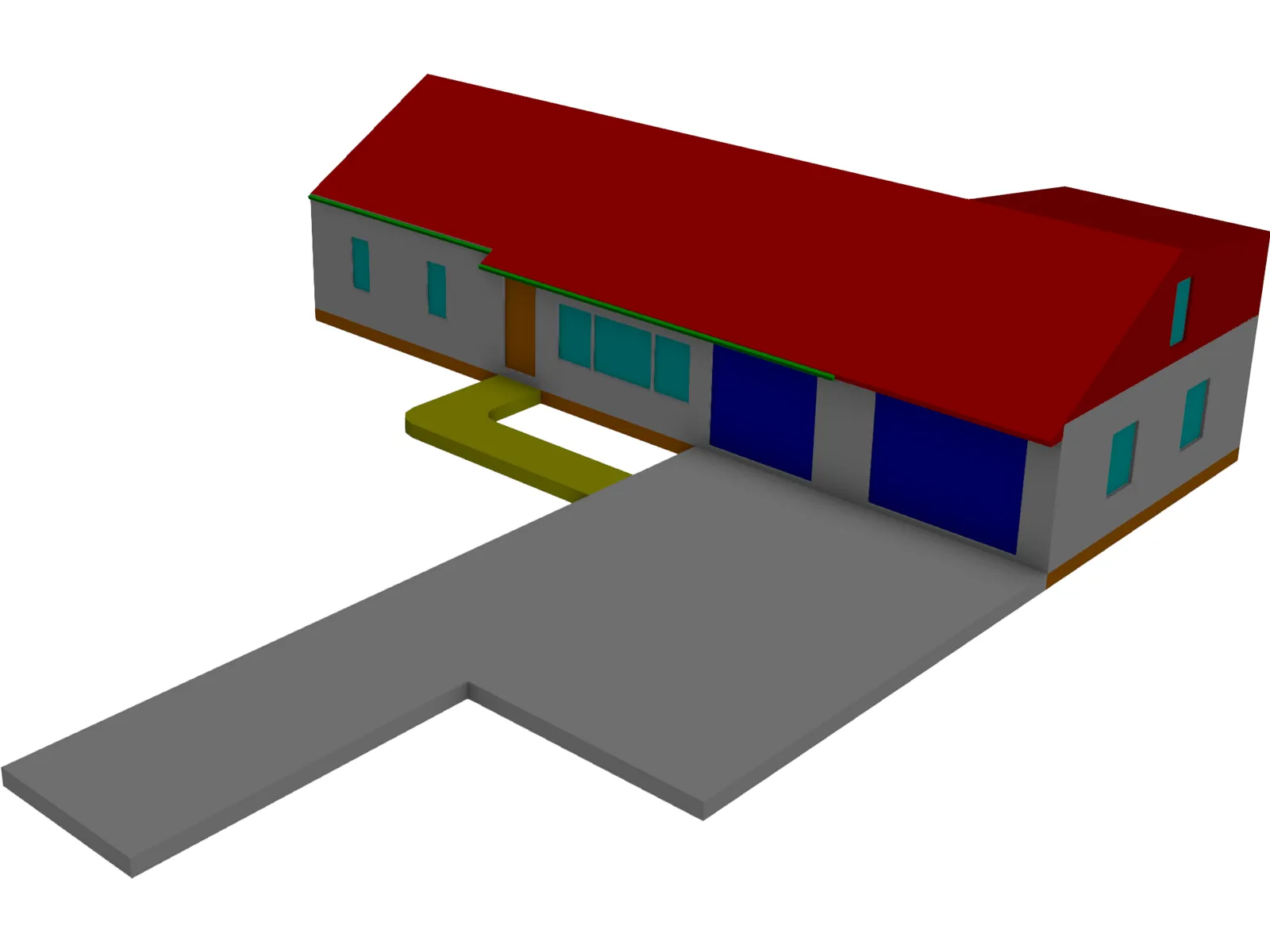 House 3D Model main preview