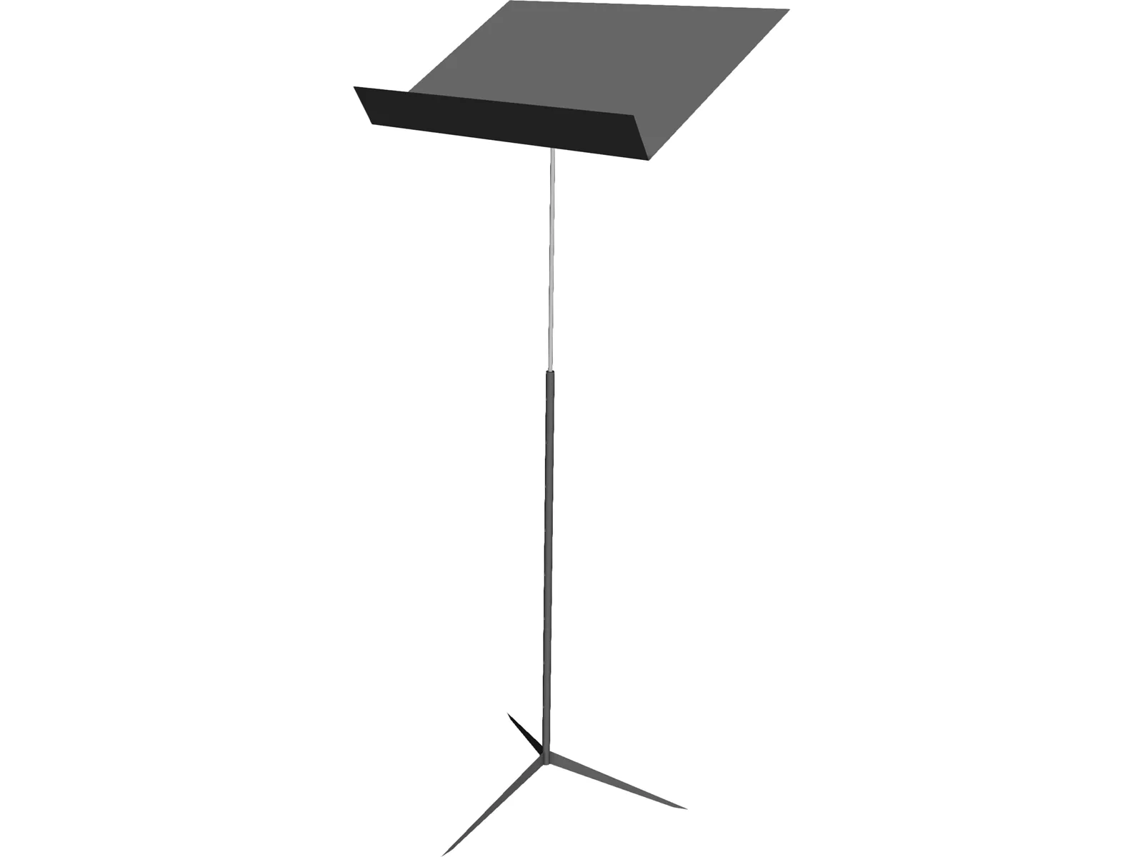 Music Stand 3D Model main preview