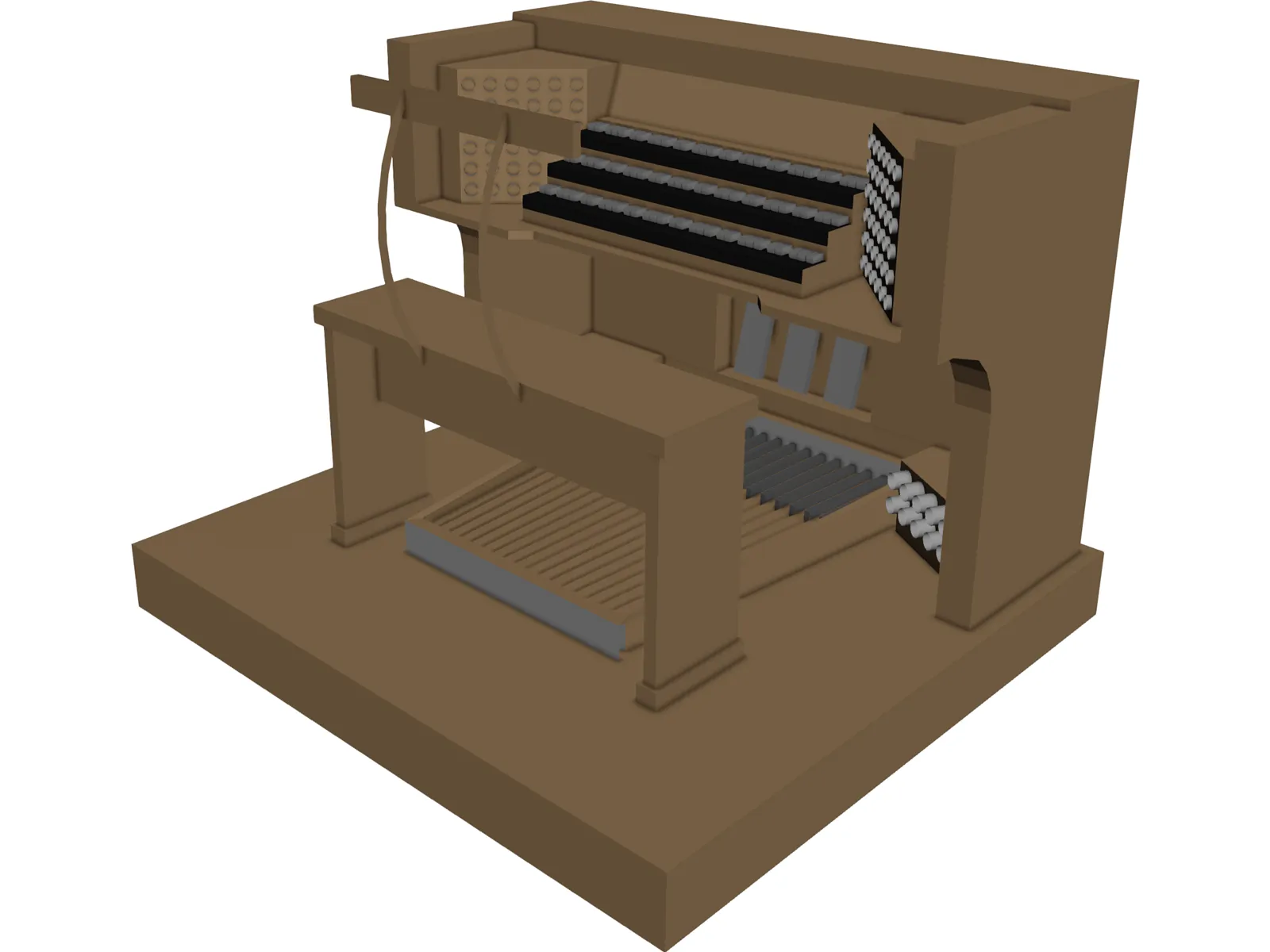 Church Organ 3D Model main preview